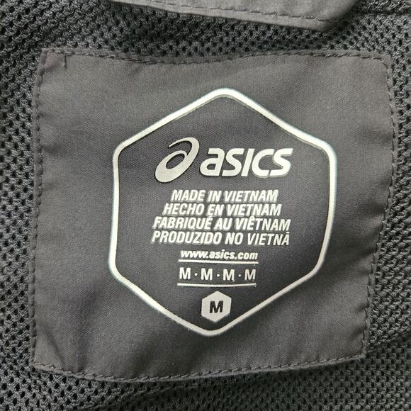 ASICS Women’s Full Zip Lightweight Wind Breaker Jacket Hooded, Sizes M, Black - Picture 8 of 12